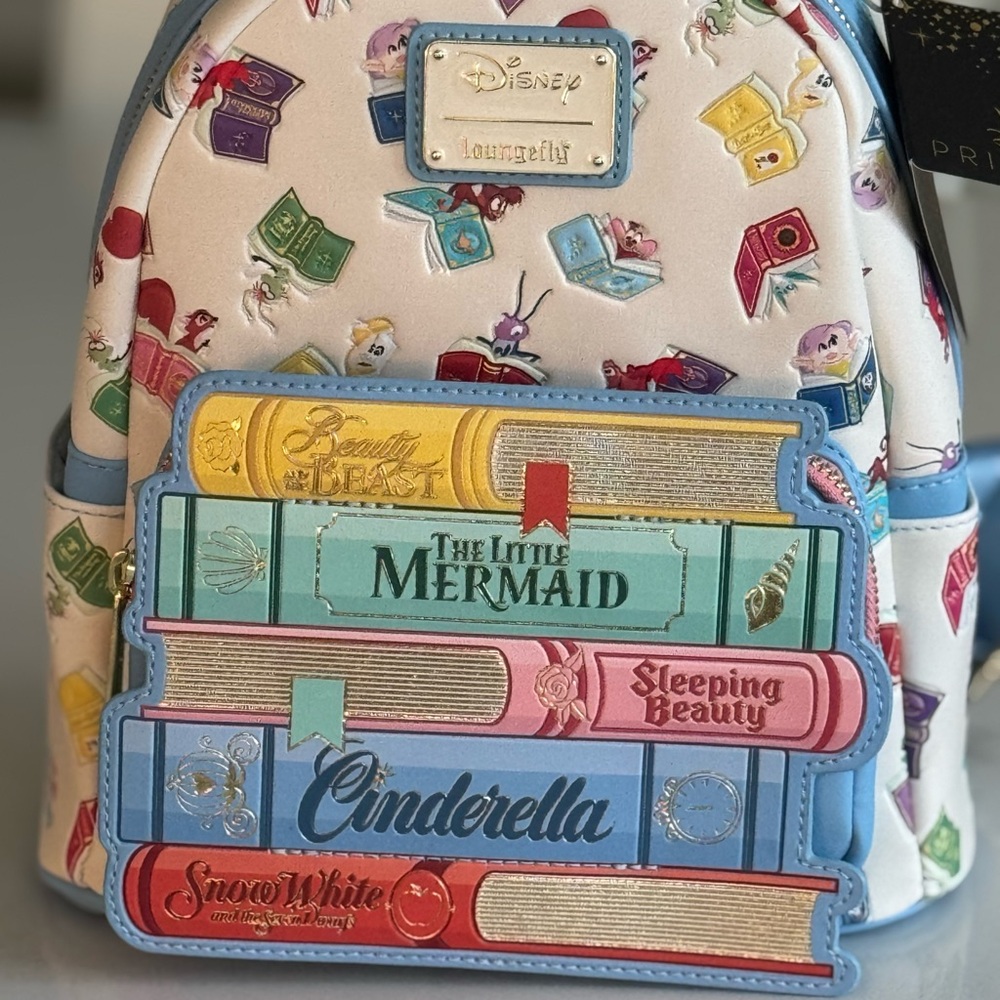 Loungefly Disney Book Spine Backpack Multicolor